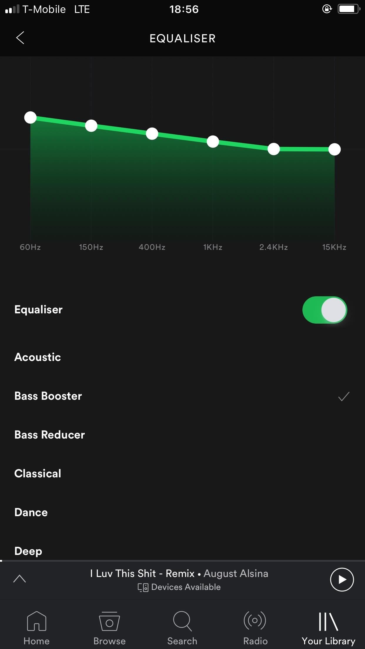 Spotify Equalizer - Enable on iOS